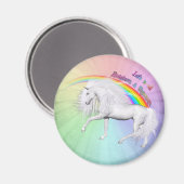 Rainbows und Unicorns Magnet (Vorderseite/Rückseite)