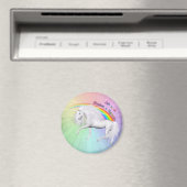 Rainbows und Unicorns Magnet (In Situ (Geschirrspüler))