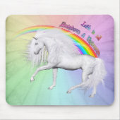 Rainbows und Unicorns Mousepad (Vorne)