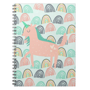 Rainbows und Unicorns Notizblock