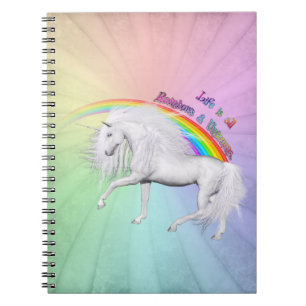 Rainbows und Unicorns Notizblock