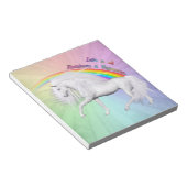 Rainbows und Unicorns Notizblock (angewinkelt)