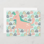 Rainbows und Unicorns Postkarte (Vorne/Hinten)