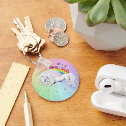 Rainbows und Unicorns Schlüsselanhänger (Schreibtisch)