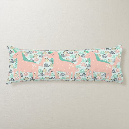 Rainbows und Unicorns Seitenschläferkissen (Vorderseite)