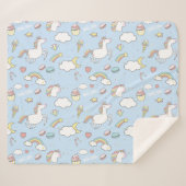 Rainbows und Unicorns Sherpadecke (Vorderseite (Horizontal))