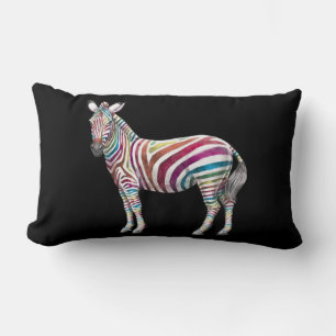 Rainbows und Zebras Lendenkissen