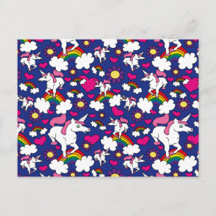 Rainbows & Unicorns Postkarte