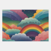 Rainbows Wrapping Paper Sheets Geschenkpapier Set (Vorderseite)