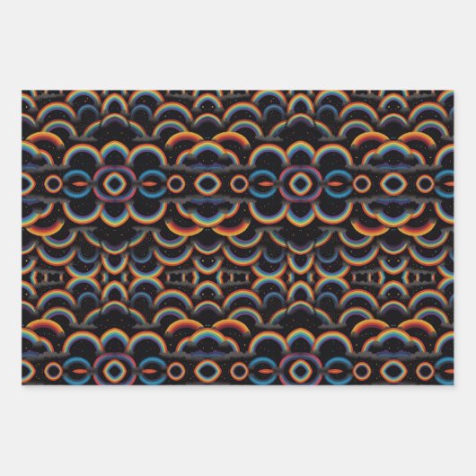 Rainbows Wrapping Paper Sheets Geschenkpapier Set (Vorderseite 3)