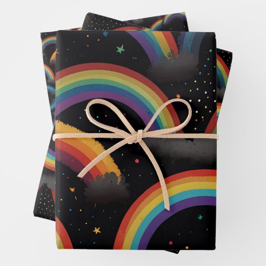 Rainbows Wrapping Paper Sheets Geschenkpapier Set (Beispiel)