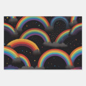 Rainbows Wrapping Paper Sheets Geschenkpapier Set (Vorderseite)