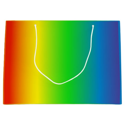 Rainbows! Zeige deine Liebe! Große Geschenktüte (Vorderseite)