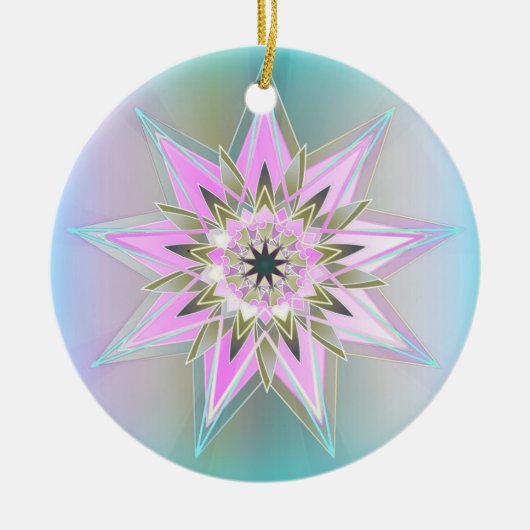 RainbowStar Keramik Ornament (Vorne)