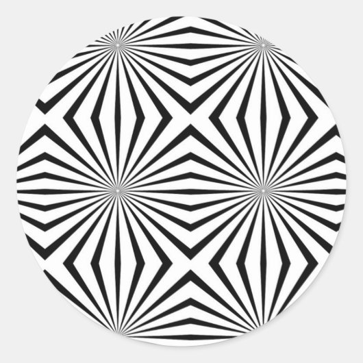 Rainbowwahre Halluzinationen Optische Illusion Runder Aufkleber (Vorderseite)