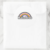 Rainbros Runder Aufkleber (Tasche)