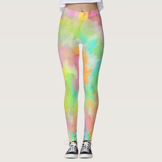Rainbwo Splash Leggings (Vorderseite)