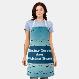 Rainday Baking Raindrop Foto bei Zuhause Cooking Schürze