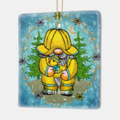 Rainday gnome keramikornament (Links)