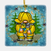 Rainday gnome keramikornament (Vorderseite)