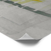 Rainday Herbst Roter Schirm romantisches Paar Poster (Ecke)