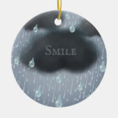 Rainday-Meldung "Friendship Weathers All" Keramik Ornament (Vorne)