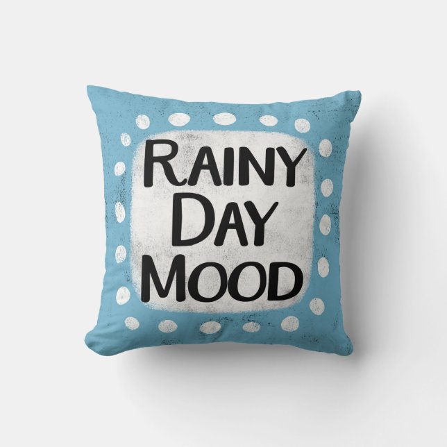 Rainday Mood Throw Kissen (Vorderseite)