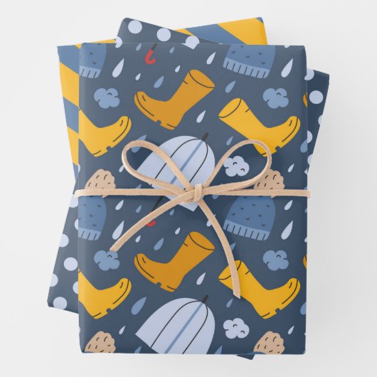 Rainday Wrapping Paper Set Geschenkpapier Set (Beispiel)