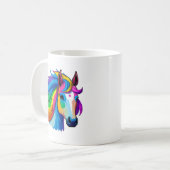 Raindbow Horse Kaffeetasse (Vorderseite Links)