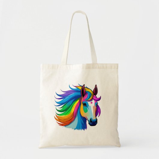 Raindbow Horse Tragetasche (Vorne)