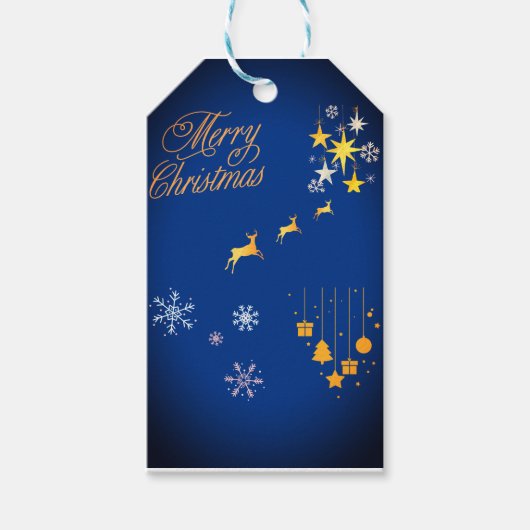 Raindeer Gold Geschenkanhänger (Vorderseite)