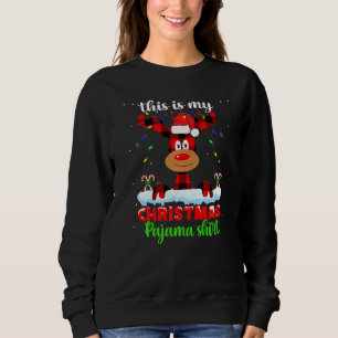 Raindeer Night Xmas Kinderfamilie Das ist mein Wei Sweatshirt