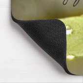 Raindrop auf Blatt, mit Zitat: "Eine Sache der Sch Mousepad (Ecke)