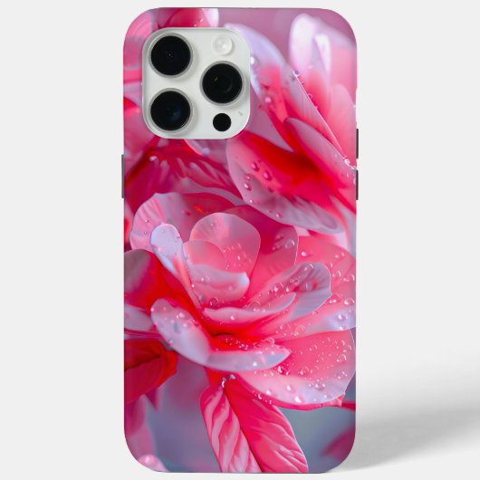 Raindrop Blush Pink Blossom Case-Mate iPhone Hülle (Rückseite)