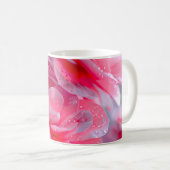 Raindrop Blush Pink Blossom Kaffeetasse (VorderseiteRechts)