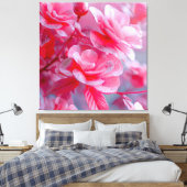 Raindrop Blush Pink Blossom Leinwanddruck (Insitu (Schlafzimmer))