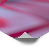 Raindrop Blush Pink Blossom Poster (Ecke)