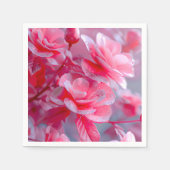 Raindrop Blush Pink Blossom Serviette (Vorderseite)