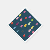 Raindrop boho bunt kreativ serviette (Ecke)