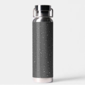 Raindrop-Design auf Grau Trinkflasche (Rückseite)