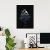 RAINDROP DUCK von Alexandra Dikaia Poster (Heimbüro)