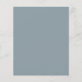 Raindrop Dusty Blue Gray Watercolor Babydusche in (Rückseite)