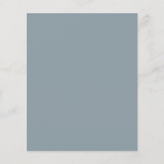Raindrop Dusty Blue Gray Watercolor Babydusche in (Rückseite)
