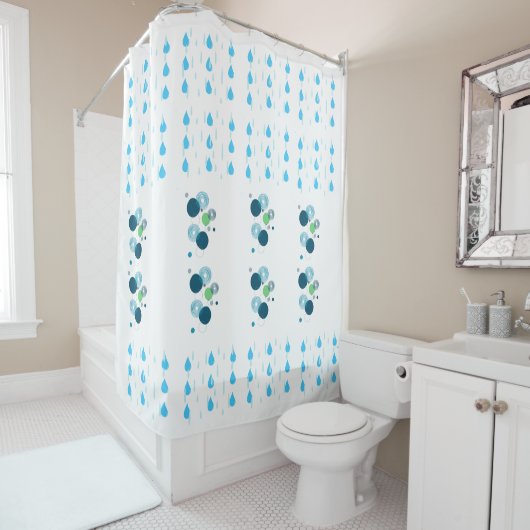 Raindrop Elegance Wasserblase Vorhang (Beispiel)