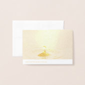 Raindrop Folienkarte (Rückseite mit Umschlag)