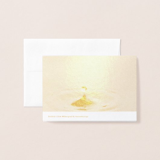 Raindrop Folienkarte (Rückseite mit Umschlag)