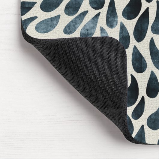 Raindrop Fraktal Patterns in Nature Rain Art Patte Mousepad (Ecke)