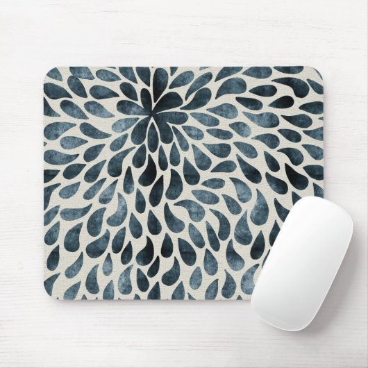 Raindrop Fraktal Patterns in Nature Rain Art Patte Mousepad (Mit Mouse)