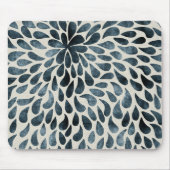 Raindrop Fraktal Patterns in Nature Rain Art Patte Mousepad (Vorne)