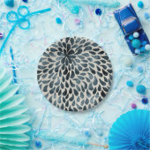 Raindrop Fraktal Patterns in Nature Rain Art Patte Pappteller (Party)